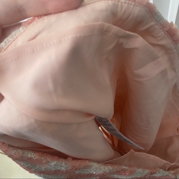 BANANA REPUBLIC Pink Sequin Patterned Mini Skirt - Picture 9 of 12